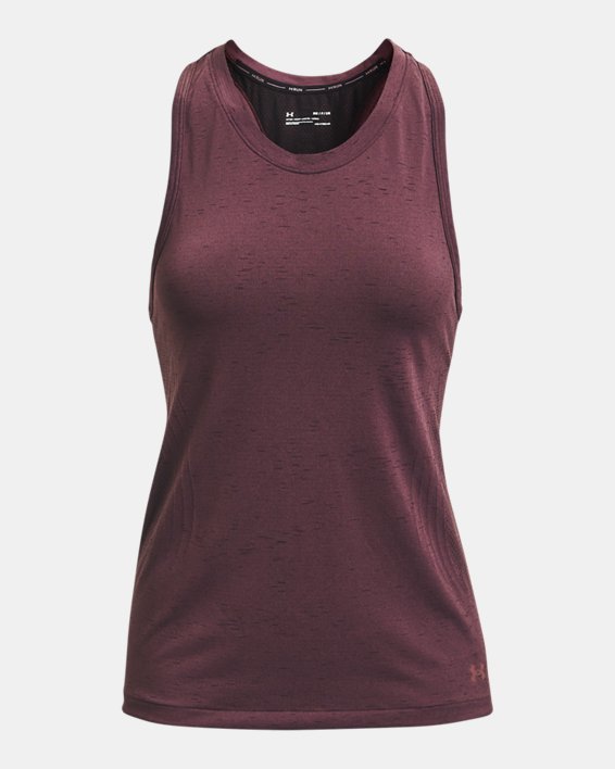 Camiseta sin mangas UA Seamless Run para mujer, Purple, pdpMainDesktop image number 6